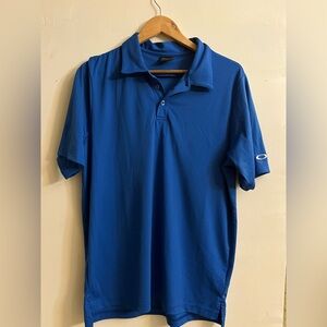 Oakley Men's Vibrant Blue Polo Shirt